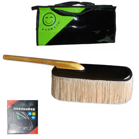 纯棉擦车拖把伸缩式汽车蜡刷浸油掸子软毛刷洗车清洁扫灰除尘神器
