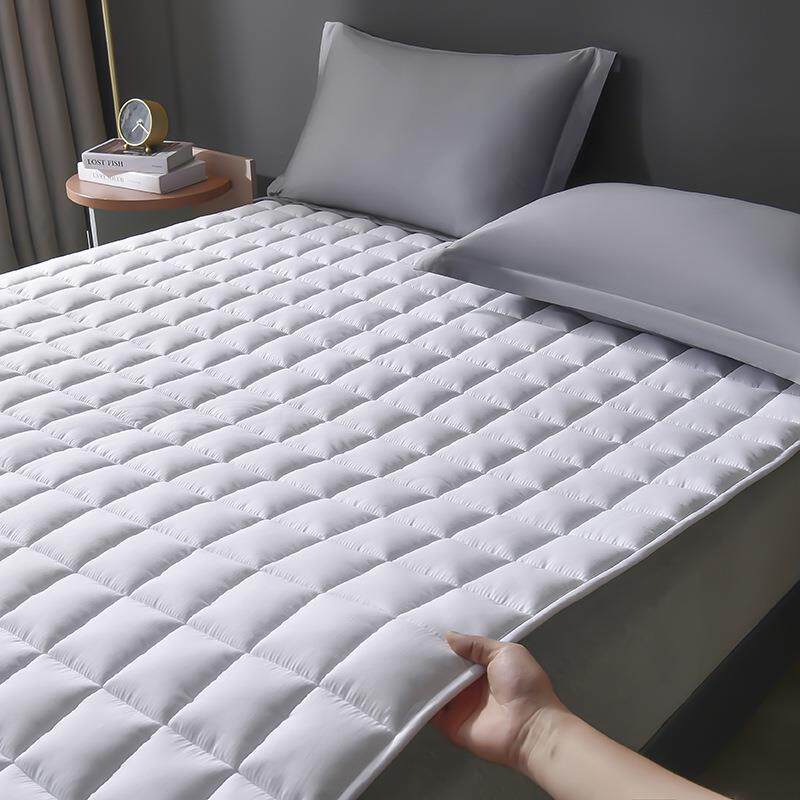 2025新款酒店民宿床垫床褥保护垫纯色磨毛春夏款薄床垫软垫可水洗