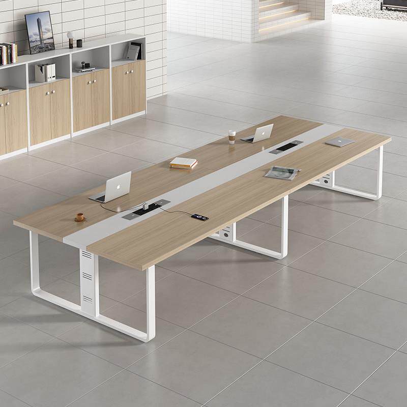 会议桌长桌长方形办公室桌椅组合简约现代简易工作台小型洽谈桌