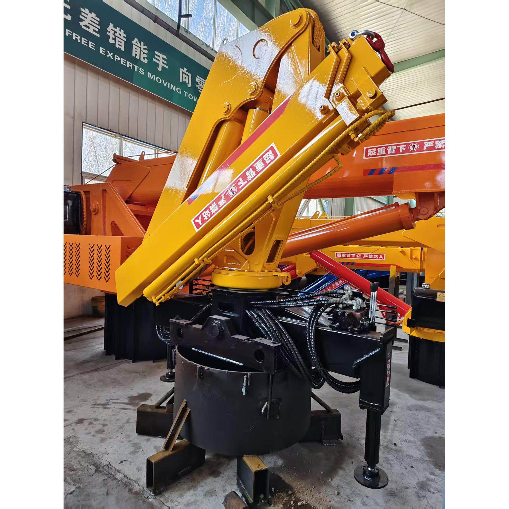 折臂吊伸缩臂船用 车用5吨固定式折臂吊机