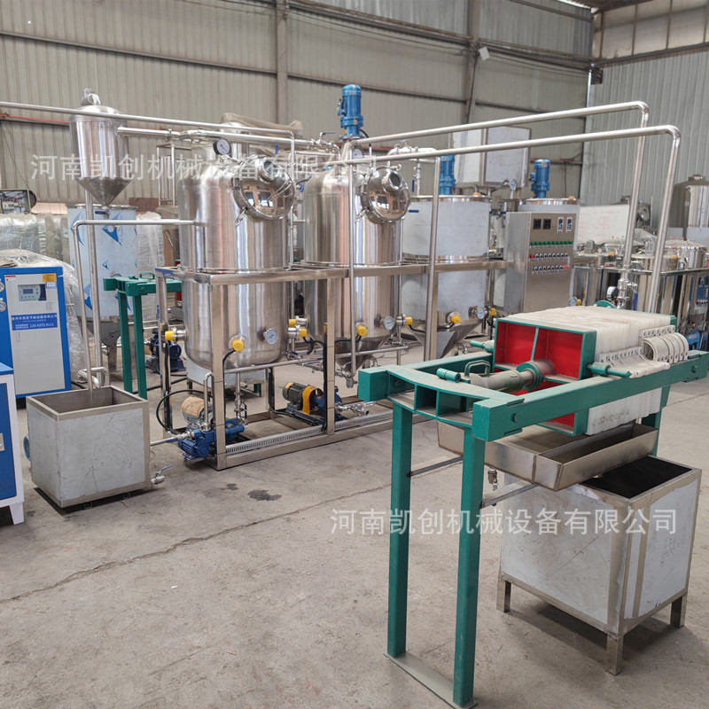 大型棕榈油脱磷精三罐脱蜡炼设备茶籽精油椰炼子油精机毛油炼加工
