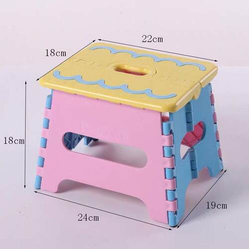 直销新款18CM高加厚款塑料折叠小板凳便携式手提凳子儿童坐凳家用