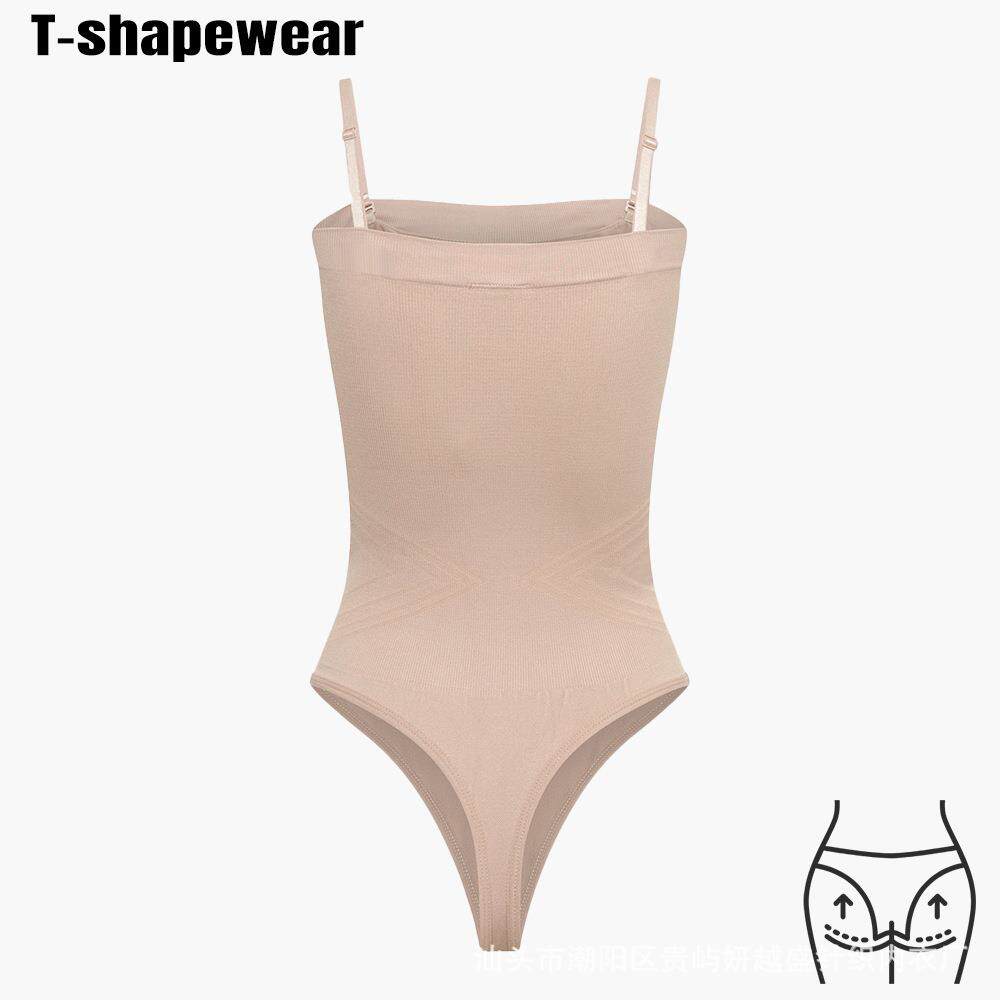 T-shaped body shaper for women seamless with detachable