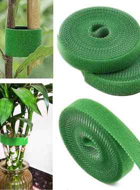 攀爬绿色植物带魔术贴植物形状花园带双面钩环园艺铁丝捆绑支持固