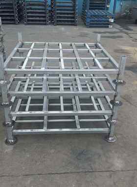 库水产仓储链冷周转堆垛 镀锌巧固冷架 存放金属周架转JQF移动货