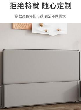 床单买落地皮法式地软包靠背网红新头款GVN实木单落双人单个床头