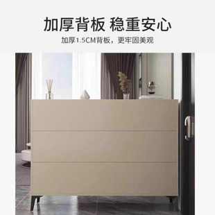 新款 架 奶油风走廊家用门口大容量入户门口鞋 柜玄关柜二合一超薄鞋