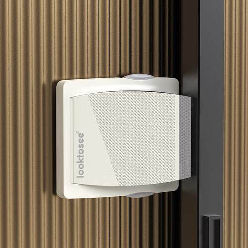 无冲孔滑动门锁滑动窗锁儿童安全限制纱窗锁塑钢铝合金玻璃门锁