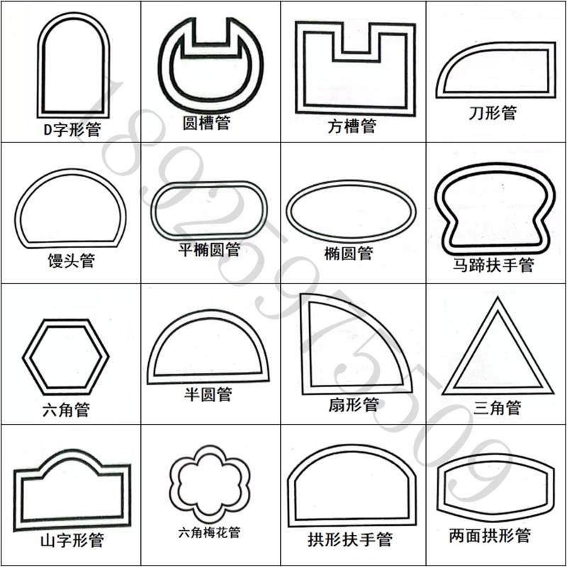 不锈钢304椭圆201平椭圆管316半圆管黑铁扇形管三角管异形扶手管