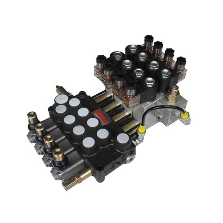 DCV40-4联手动电控制两用多路阀（1-8联）