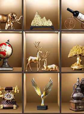 套装组合上档款竿马雪#4酒柜客厅装饰品办电柜视次玄关公室摆件