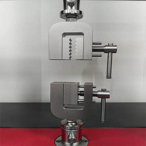 50*25mm土工布抓样法拉伸夹具土工布抓样法拉伸测试治具拉力机