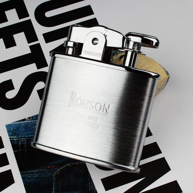 正品ronson打火机煤油男士朗正森原装品声火石覆古老式火机创 意