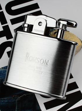 正品ronson打火机煤油男士朗正森原装品声火石覆古老式火机创 意