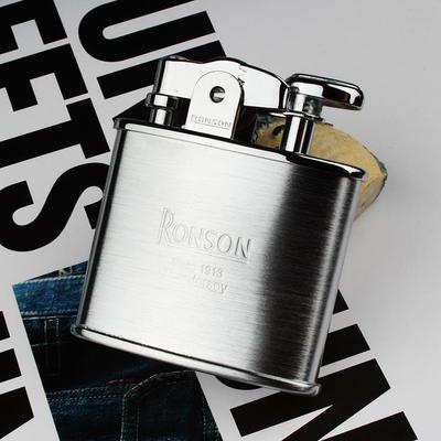 正品ronson打火机煤油男士朗正森原装品声火石覆古老式火机创 意