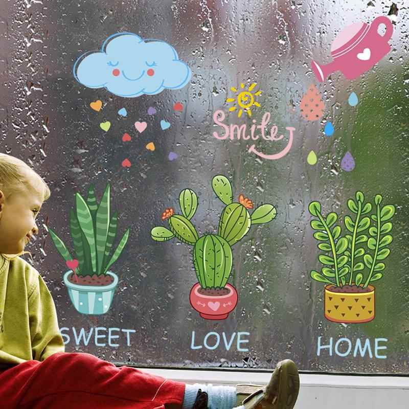 3D立体装饰玻璃门贴纸卡通厕所卫生间防水瓷砖墙贴画装修饰品窗花图片