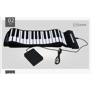 88键手感卷钢琴MIDI卷钢琴折叠卷钢琴便携卷钢琴工厂