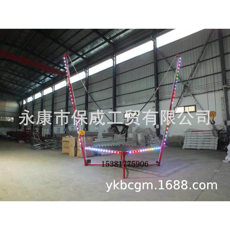 广场款户外摆摊带床跳跳床蹦折叠家庭商用蹦极电动蹦床灯方形儿童