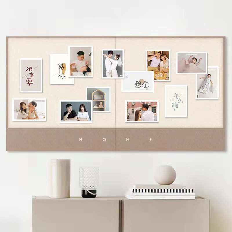 免打孔毛毡墙贴幼儿园作品照片墙客厅卧室造型板电视背景墙展示板