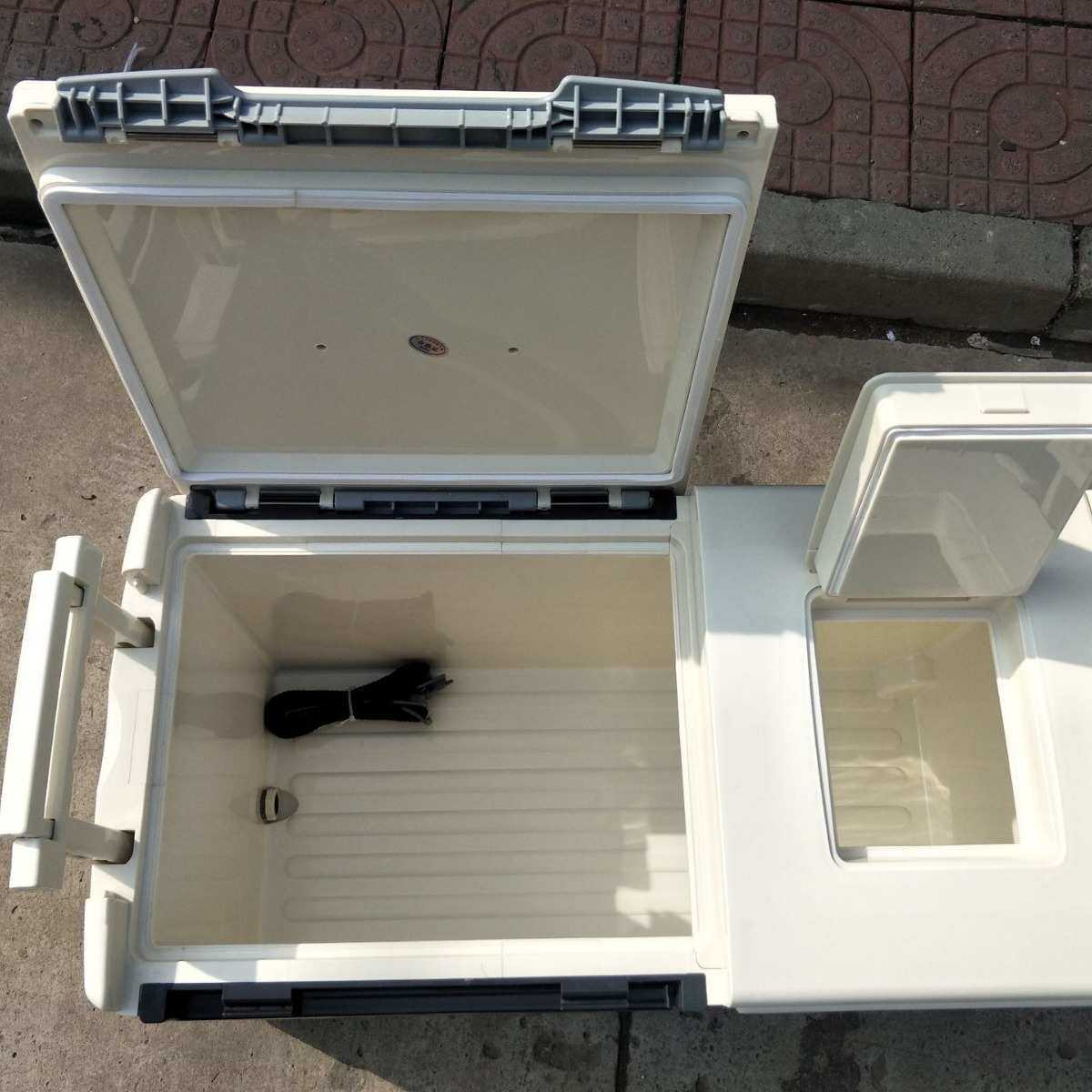 恒冠002船用海钓箱48L无配件带轮子大容量钓箱保温箱黑坑钓箱钓鱼