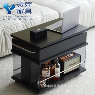 BJ0022客家用实木可降移动茶几小户型阳台茶台桌升现代厅动简约移