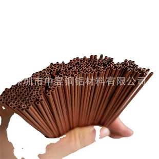 空心铜管现货 T2硬态紫铜管 切割紫铜管6X4 8X6mm薄壁紫铜管切割