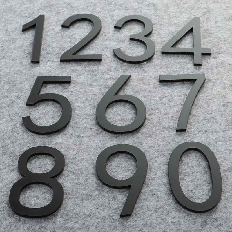 亚克力立体数字贴古铜金黑白字母房间编号墙贴门牌号码牌标识牌定