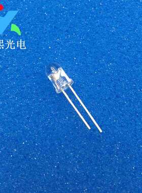 led发光二极管短脚5mm蜡烛黄色灯珠f5蜡烛黄闪灯黄光