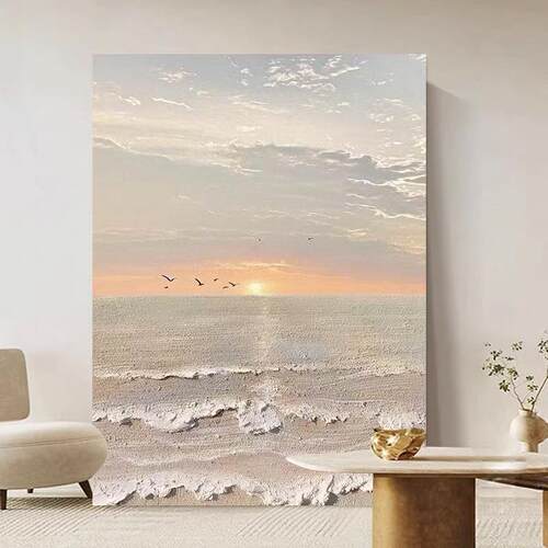 纯手绘油油画玄关奶过道肌理挂画客象厅落地大幅装饰画大DVCW-526