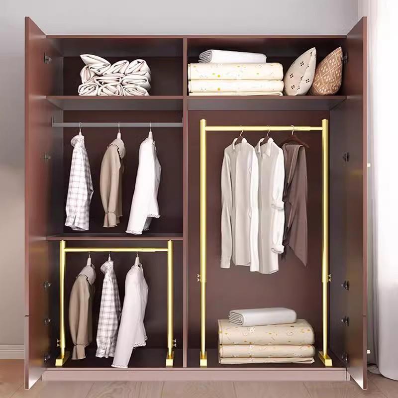 飘窗小型落地伸缩晾衣架矮款窗台室内衣柜可伸缩调节挂阳台晒衣杆