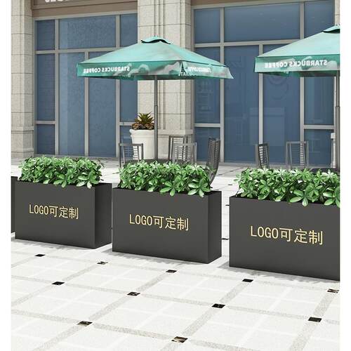 户外花箱市政销售部广场商业街锻铁花架隔断栅栏花槽花坛组合