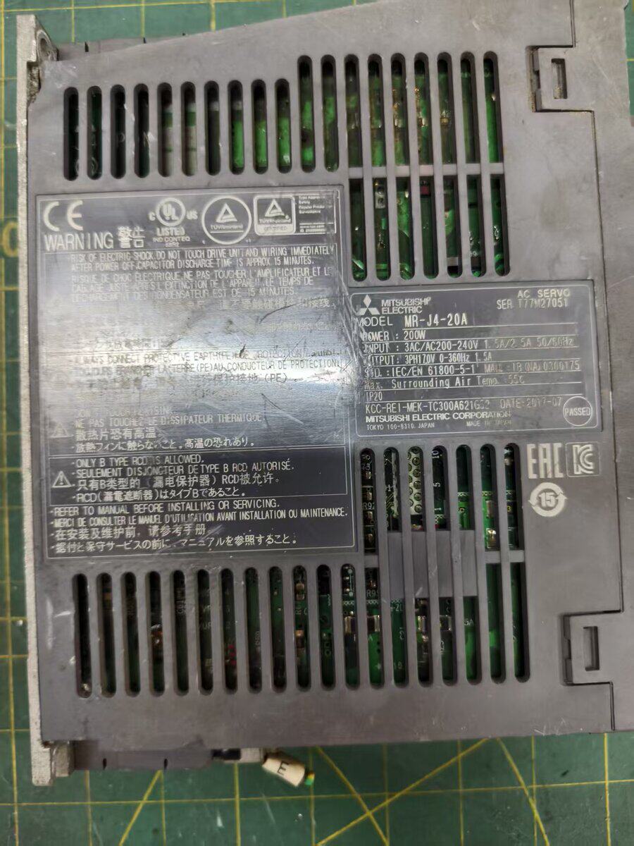 6月6日无锡【M36】单位淘汰清理处置三菱伺服驱动器拆机1台网络拍卖公告