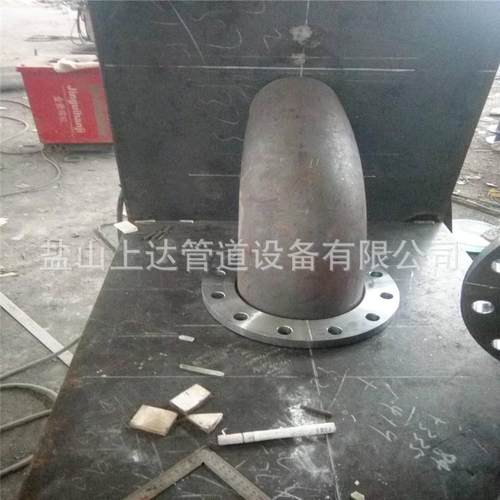 厂家直销DN2a00PN2.5M异20180812P双盘径弯头钢1制法兰弯头