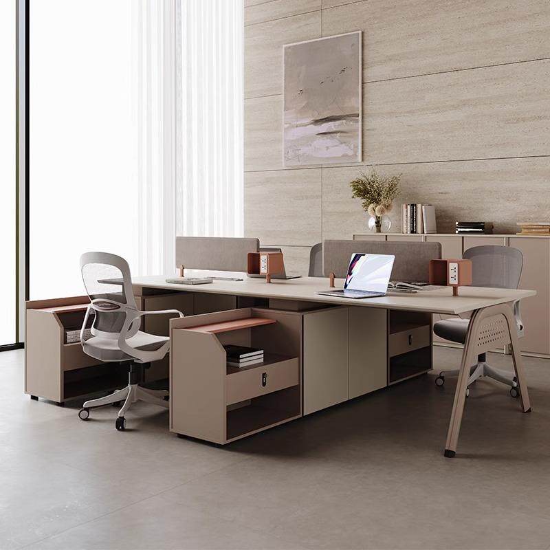 办公桌员工位职员桌椅组合家具简约现代4四6人位财务桌工位电脑桌