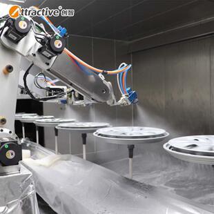 设备 烤漆房涂装 汽车轮毂喷漆流水线 自动喷涂生产线 广东创智