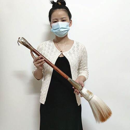 厂家直销特大号舞蹈道具毛笔功夫道具毛笔影视舞蹈书房装饰太极笔