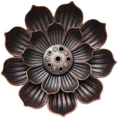 Ceramic lotus incense tray with incense holder incense