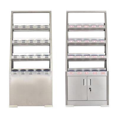 不锈钢间水杯纳柜水杯架工厂车多放格HR-SBG00柜子口杯置架收柜餐