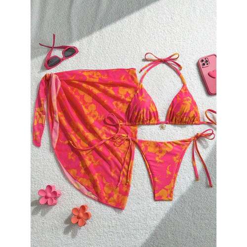 M 38051 Printed string bikini 印花系带比基尼跨境速卖通亚
