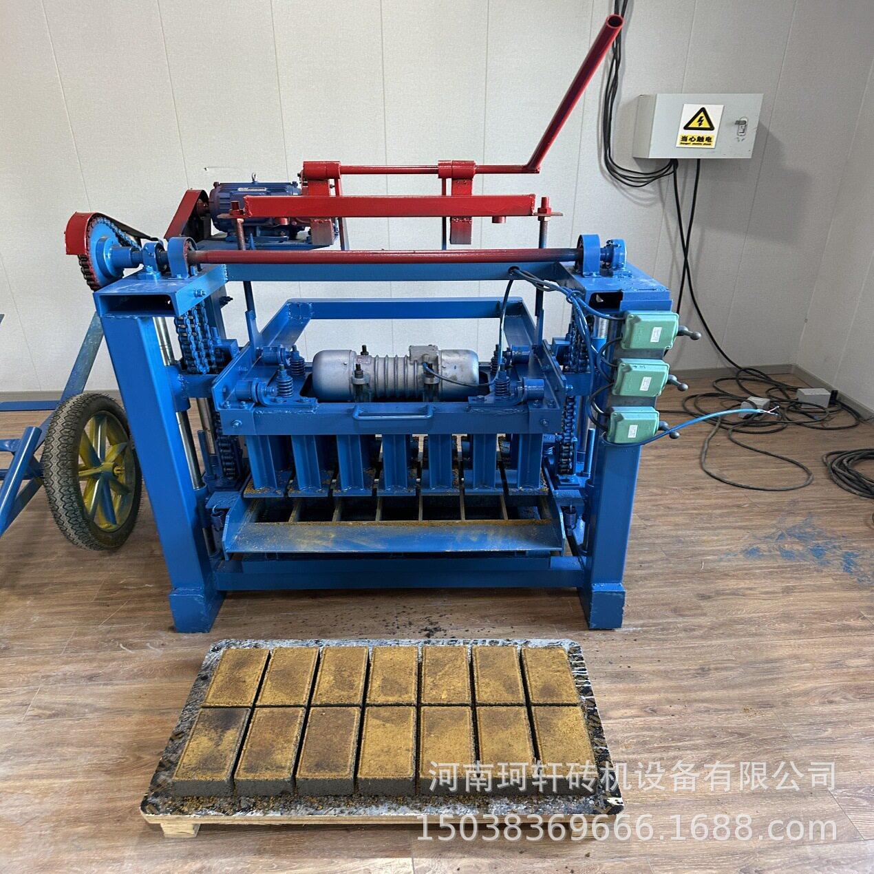 热卖款免烧砖机彩色面包砖路面砖机可换模具水泥砖机