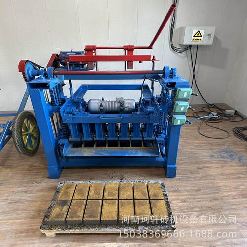 热卖款免烧砖机彩色面包砖路面砖机可换模具水泥砖机