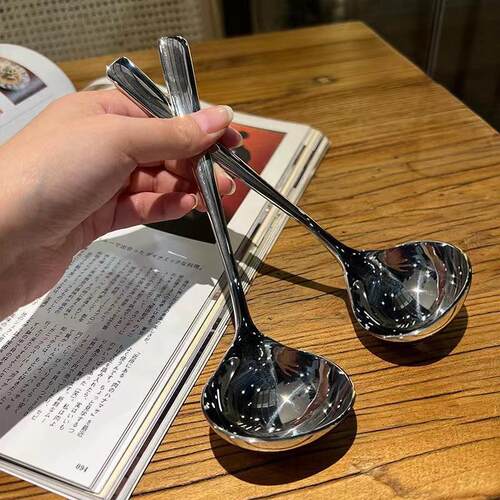 Thickened Large Head Spoon, High Aesthetic Value Internet Ce