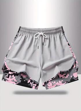 3-pack women’s casual athletic shorts with built-in liner