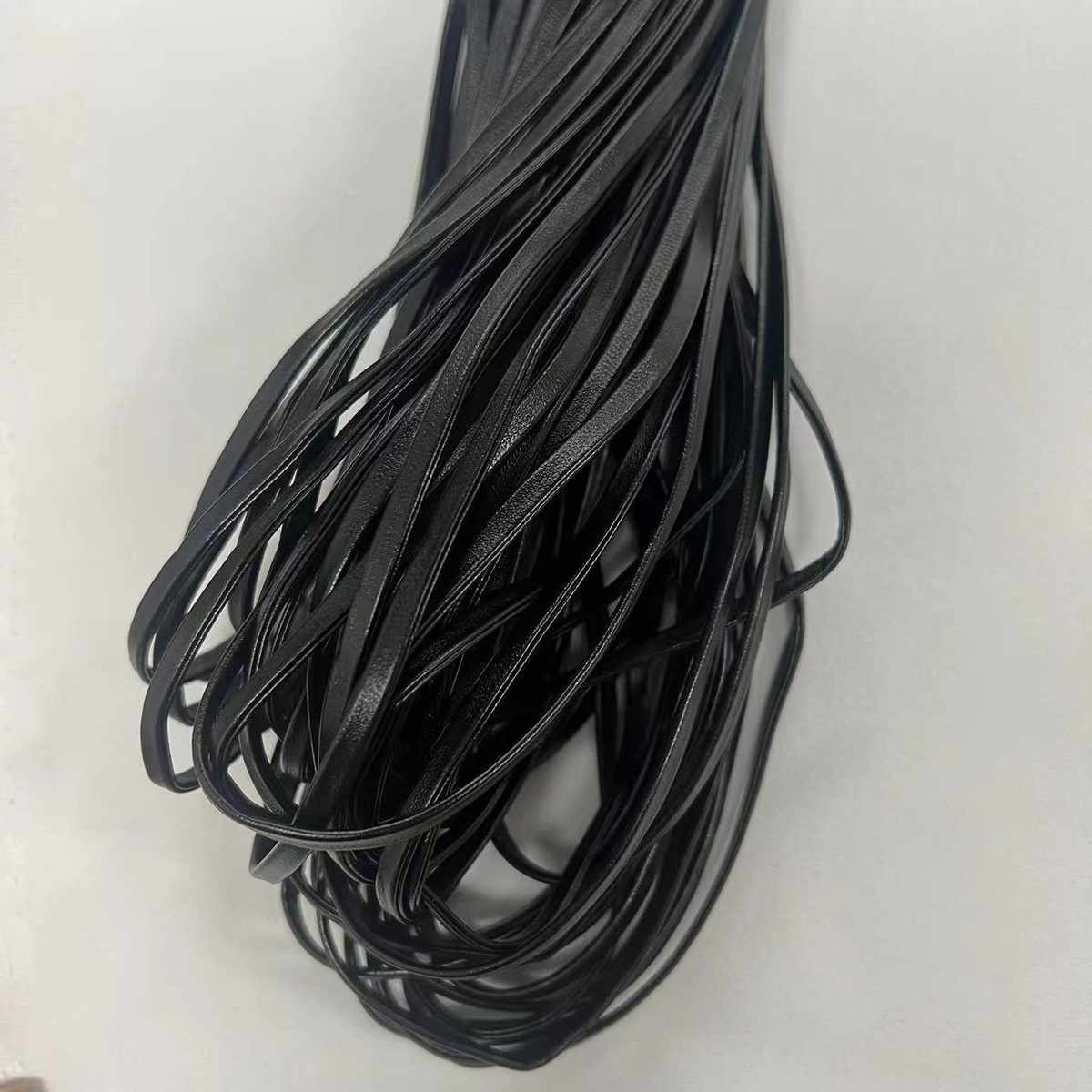 手工DIY服装辅料配件皮条压条皮绳四折皮带四层对折皮条
