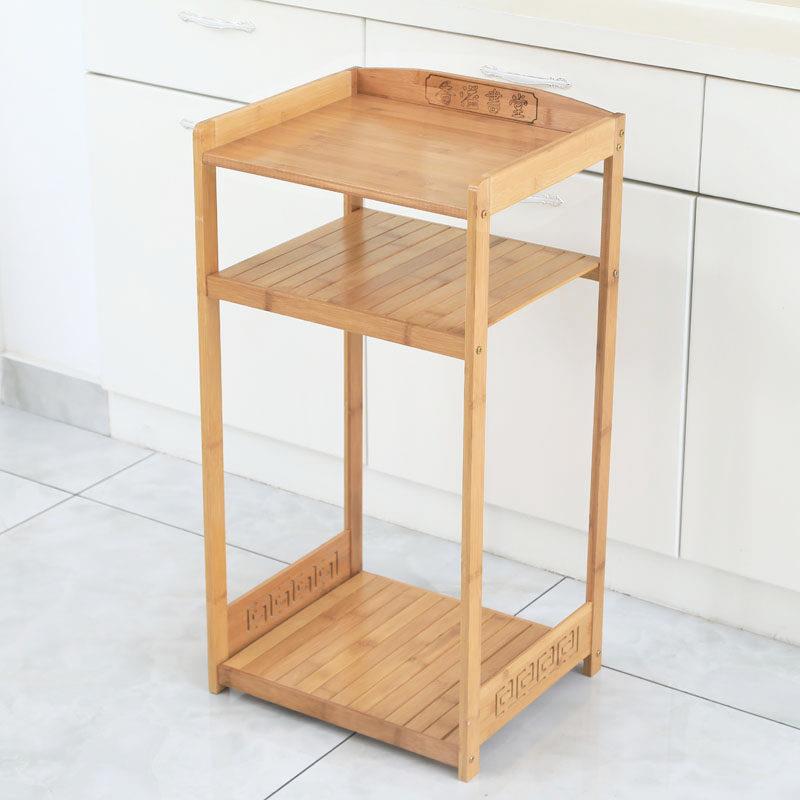 楠竹大水桶架电饭锅烧水壶热水瓶架办公室彷古木质茶杯茶具置物架