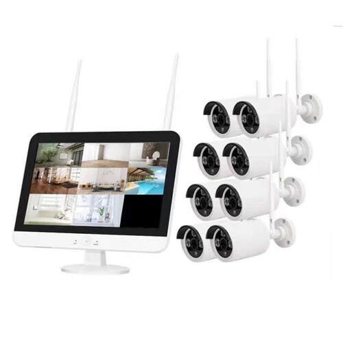 无线监控8路套装 无线监控 无线带屏套装WIRELESS IP CAMERA KIT