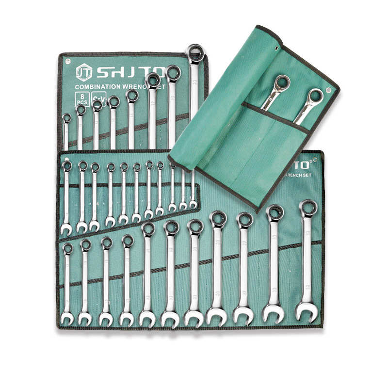 久通6-24呆梅两用10件套棘轮14件套开口梅花扳手镜面20件套扳手套