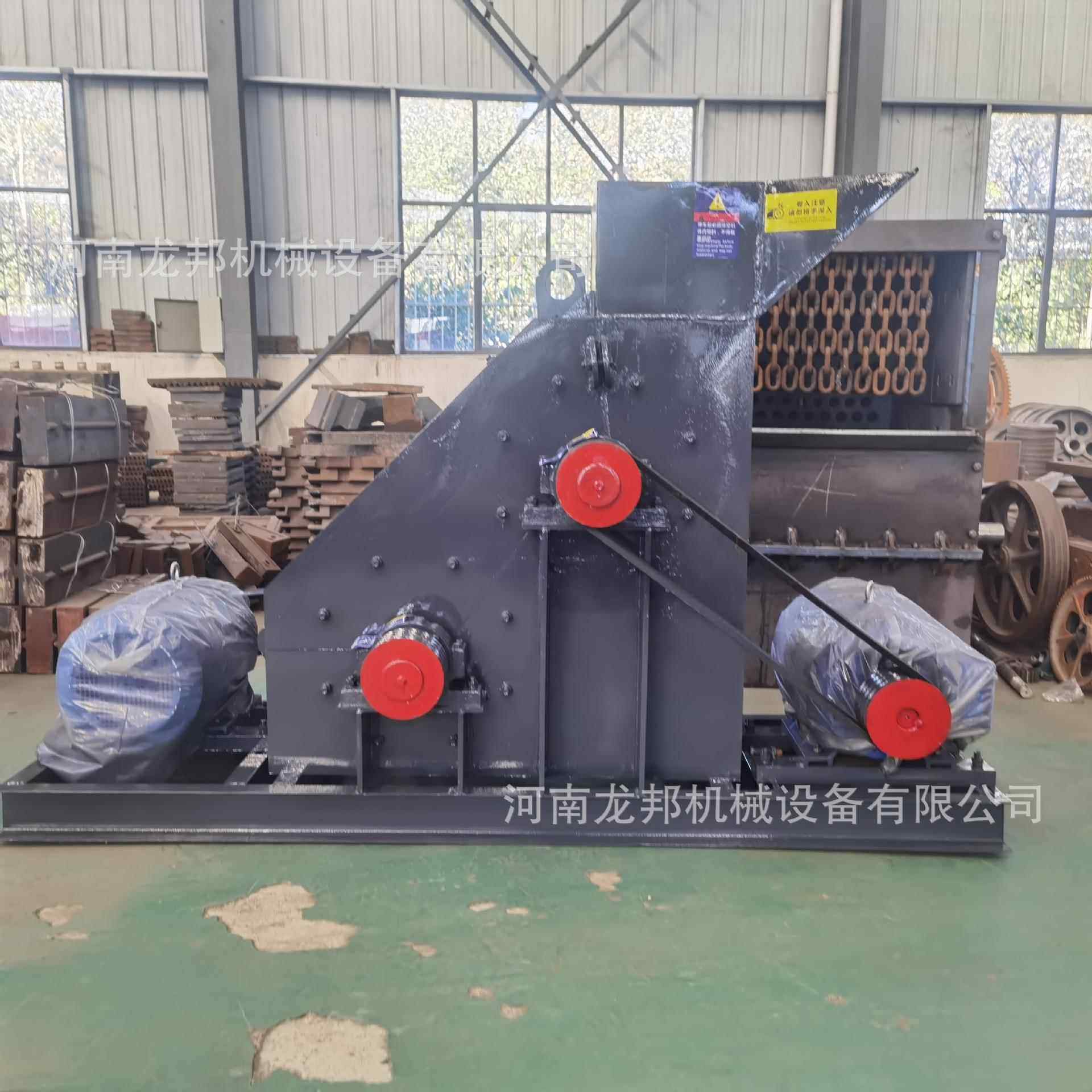 砖瓦块矿石双级破制砂机干湿料无筛底双击式粉碎机矿石粉碎机