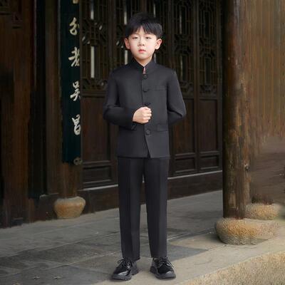 高档三月舞台女童旗袍礼服汉服出套民国装风学生装诵合唱诗朗古装