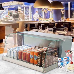 展示柜冷藏玻璃饮料柜甜品饮品熟食柜不锈钢寿司柜直冷 瑞锋台式